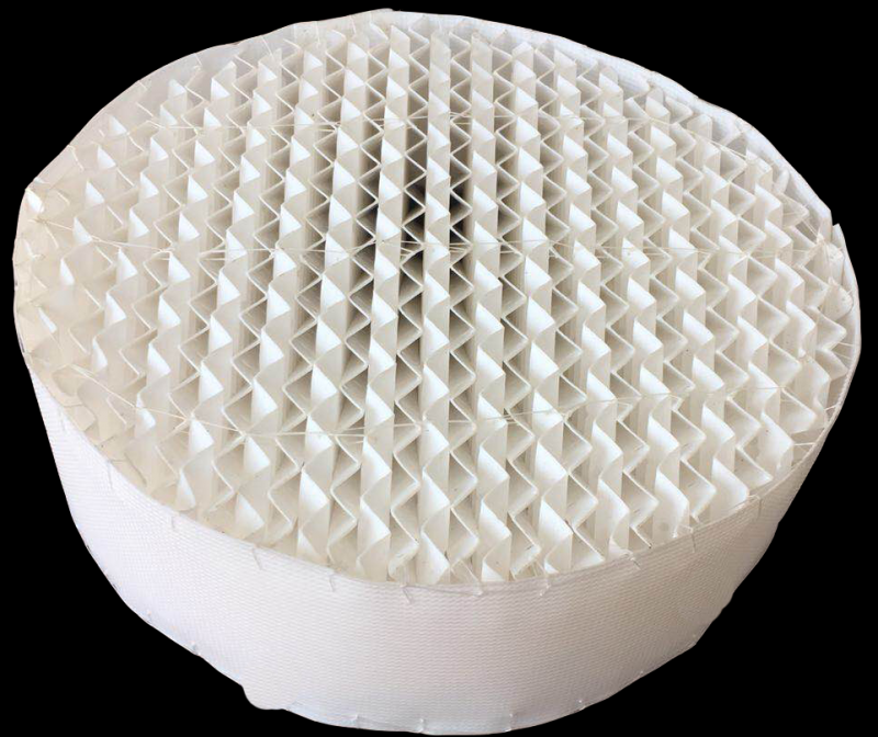 四氟規整波紋填料